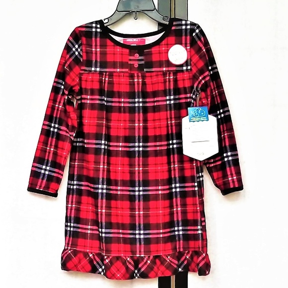Holiday Cheer Other - Nightgown 4T Holiday Girls L/S Red Plaid NWT